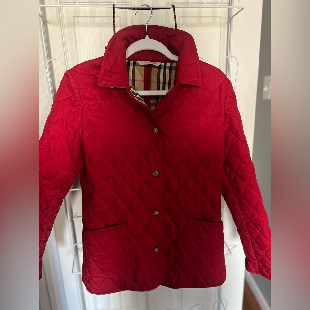 Authentic Burberry Utility Jacket - XS - Red